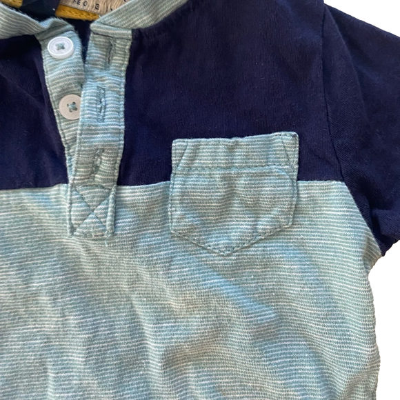 Ben Sherman 6-9 month 100% cotton tee shirt onsie - Picture 2 of 6